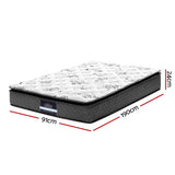 Zaire 24cm Thick Pillow Top Spring Mattress - Single