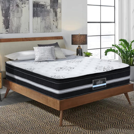Eleya 34cm Thick Euro Top Cool Gel Pocket Spring Mattress - Queen