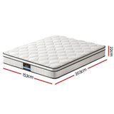 Mireya 22cm Thick Euro Top Pocket Spring Mattress - Queen