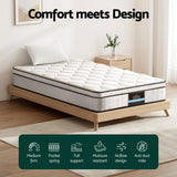 Mireya 22cm Thick Euro Top Pocket Spring Mattress - Single