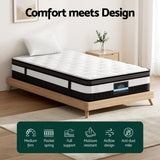 Saffira 30cm Thick Euro Top Pocket Spring Mattress - King Single