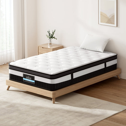 Saffira 30cm Thick Euro Top Pocket Spring Mattress - King Single