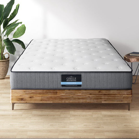 Kiara 23cm Extra Firm Pocket Spring Foam Mattress Super Firm - King Single