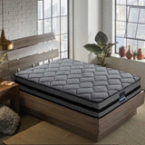 Ruby Bed & Mattress Package with 22cm Mattress - Grey King Single