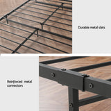 Florence Metal Bed Frame Base Platform - Black King