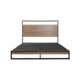 Florence Metal Bed Frame Base Platform - Black King Single
