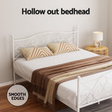 Medina Metal Bed Frame - White Queen
