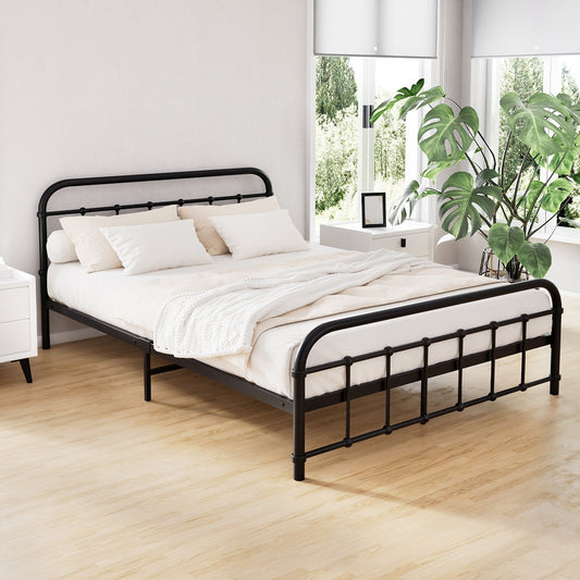 Jupiter Bed & Mattress Package - Black Double