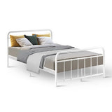 Jupiter Bed & Mattress Package - White Double
