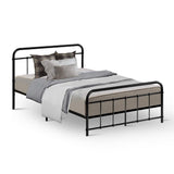 Jupiter Bed & Mattress Package with 22cm Mattress - Black King Single