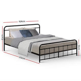 Jupiter Bed & Mattress Package - Black Queen