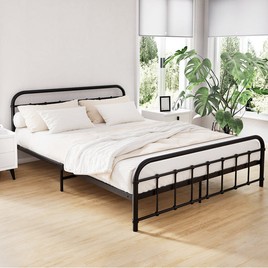 Jupiter Bed & Mattress Package - Black Queen
