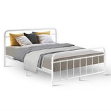 Jupiter Bed & Mattress Package with 34cm Black Mattress - White Queen