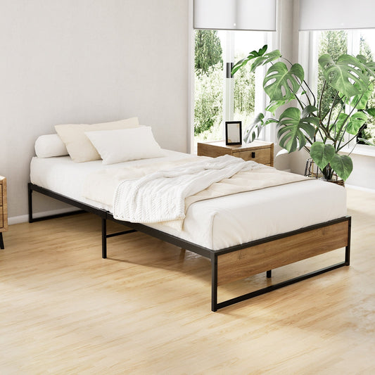 Bronzite Bed & Mattress Package - Black King Single
