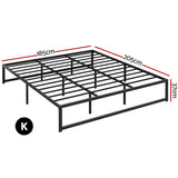 Prehnite Bed & Mattress Package with 32cm - Black King