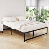 Prehnite Bed & Mattress Package with 34cm Mattress - Black Queen