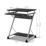 Artiss Computer Desk Keyboard Tray Shelf Black 60cm