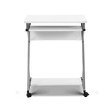 Artiss Computer Desk Keyboard Tray Shelf White 60cm