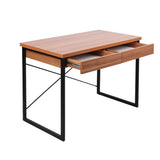 Artiss Computer Desk Drawer Storage Walnut 100cm