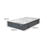 Ysabel 35cm Spring Mattress Bed Pocket Egg - King Single