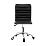 Artiss Office Chair Conference Chairs Pu Leather Low Back Black