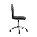 Artiss Office Chair Conference Chairs Pu Leather Low Back Black