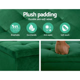 Storage Ottoman Blanket Box 97cm Velvet Green