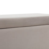 Storage Ottoman Blanket Box Table 97cm Velvet - Taupe