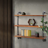 Artiss Floating DIY Pipe Shelf 3 Tiers - Issa