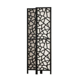 4 Panel Room Divider Screen 162x170cm - Black