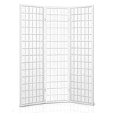 3 Panel Room Divider Screen 131x179cm - White