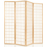 6 Panel Room Divider Screen 261x179cm - Natural