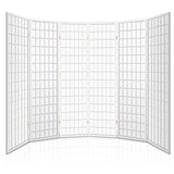6 Panel Room Divider Screen 261x179cm - White