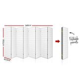 8 Panel Room Divider Screen 348x179cm - White