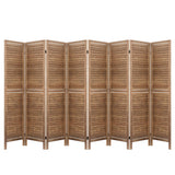 8 Panel Room Divider Screen 326x170cm - Oak