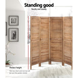 8 Panel Room Divider Screen 326x170cm - Oak