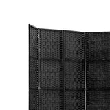 6 Panel Room Divider Screen 245x170cm Woven - Black
