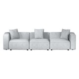 Mckenzie 3-Seater Modular Sofa Chaise Set - Grey
