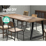 Set of 2 Coffee Dining Table Legs Steel Industrial Vintage Bench Metal Trapezoid 710MM