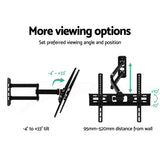 TV Wall Mount Bracket Tilt Swivel Full Motion Flat Slim LED LCD 23 inch to 55 inch