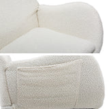 Martina Rocking Chair Armchair Pillow Bouclé - White