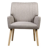 Meertha Accent Fabric Lounge Armchair - Beige