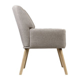 Meertha Accent Fabric Lounge Armchair - Beige