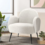 Mariana Bouclé Armchair - White