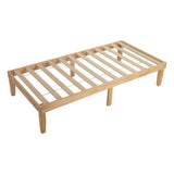 Lorelei Warm Wooden Natural Bed Base - Natural Single