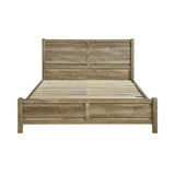 Evelyn Natural Wood MDF Bed Frame - Oak King
