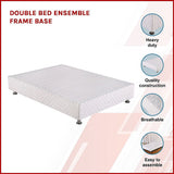 Andrea Ensemble Bed Base - White Double