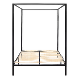 Lilian Four Poster Bed Frame - Black Double