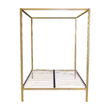 Lilian Four Poster Bed Frame - Gold Queen