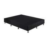 Aisha Ensemble Bed Base Linen Fabric - Midnight Black Queen